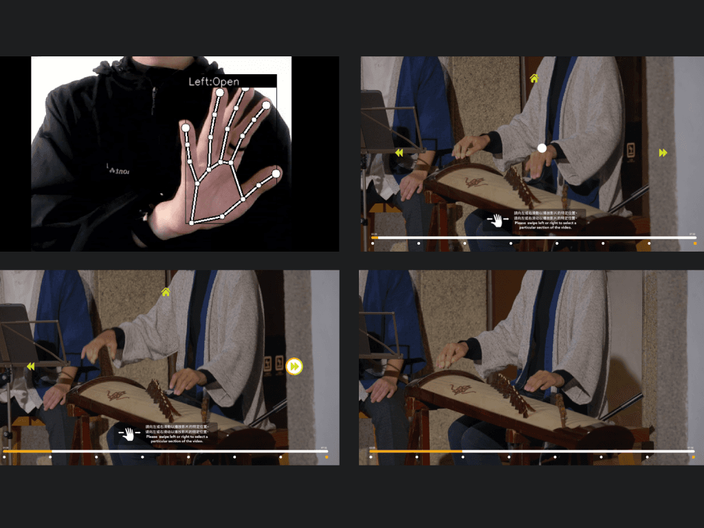 Realtime Handtracking X control video Player